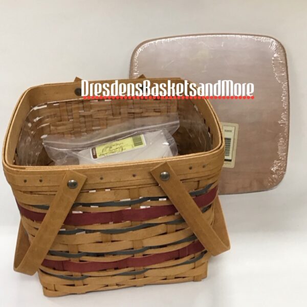 Longaberger 2007 American Celebrations Picnic Tote Basket Combo w/ Woodcrafts Lid