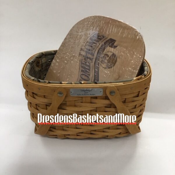 Longaberger 2007 National Sales Achiever Basket Set SIGNED