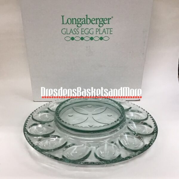 Longaberger Easter Glass Egg Plate NIB
