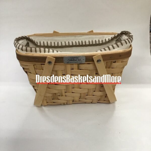 Longaberger 2006 Heartwood Collectors Club Charter Member Basket Combo
