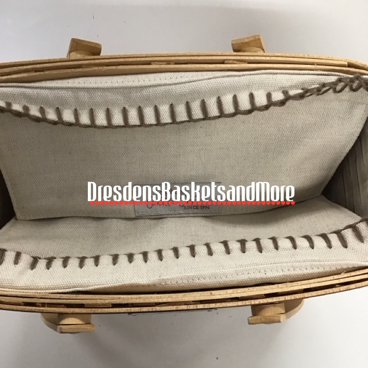 Longaberger 2006 Heartwood Collectors Club Charter Member Basket Combo