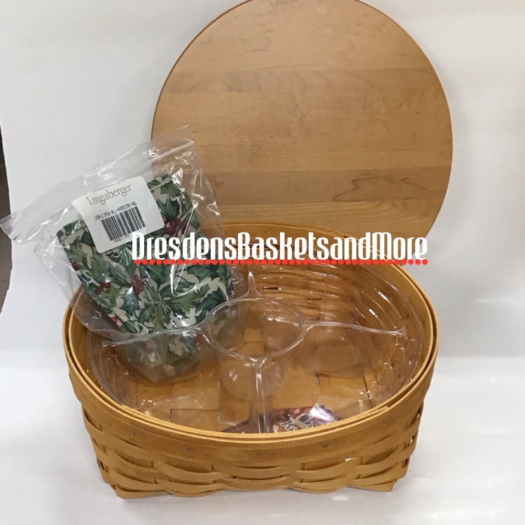 Longaberger 2001 Large Catch All Basket Combo w/ Lid*
