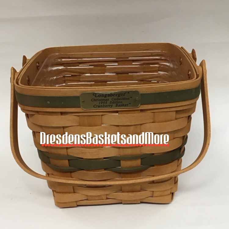 Longaberger 1995 Cranberry Basket w/ Protector