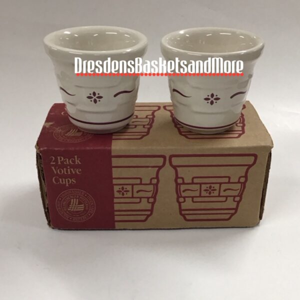 Traditional Red Longaberger Votive Cups NIB