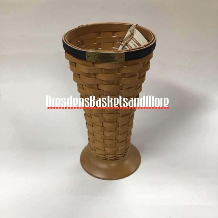 Longaberger 2010 Collectors Club Member Vase Basket