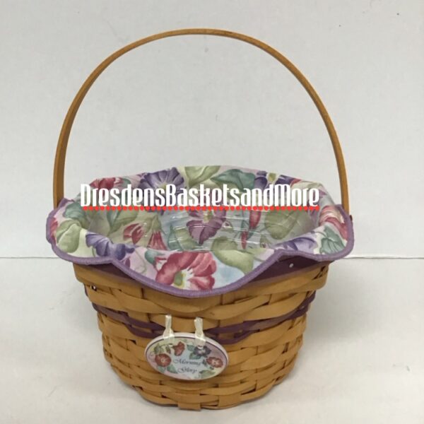 Longaberger 2000 Morning Glory Basket Combo w/ Tie On