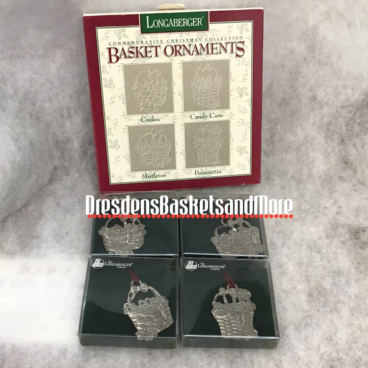 Longaberger Commemorative Christmas Collection Basket Ornaments