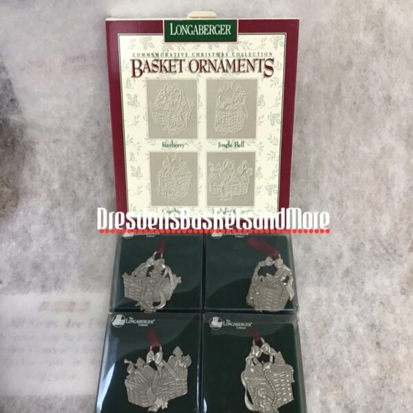 Longaberger Commemorative Christmas Collection Basket Ornaments