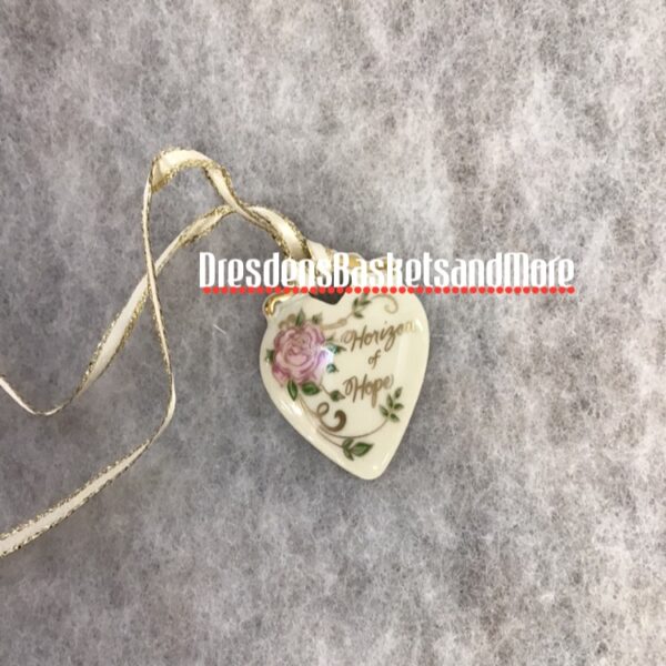 Longaberger Horizon of Hope Heart Tie-On