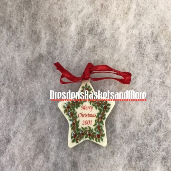 Longaberger Merry Christmas 2001 Tie-On