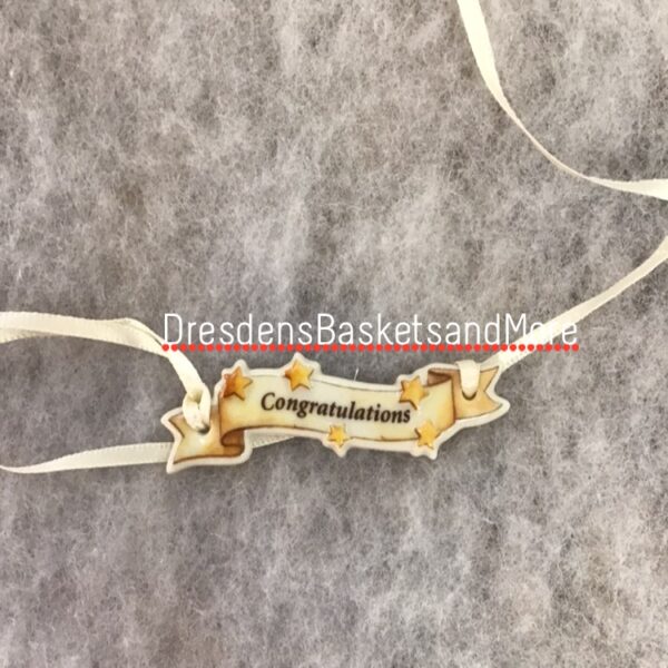 Longaberger Congratulations Tie-On