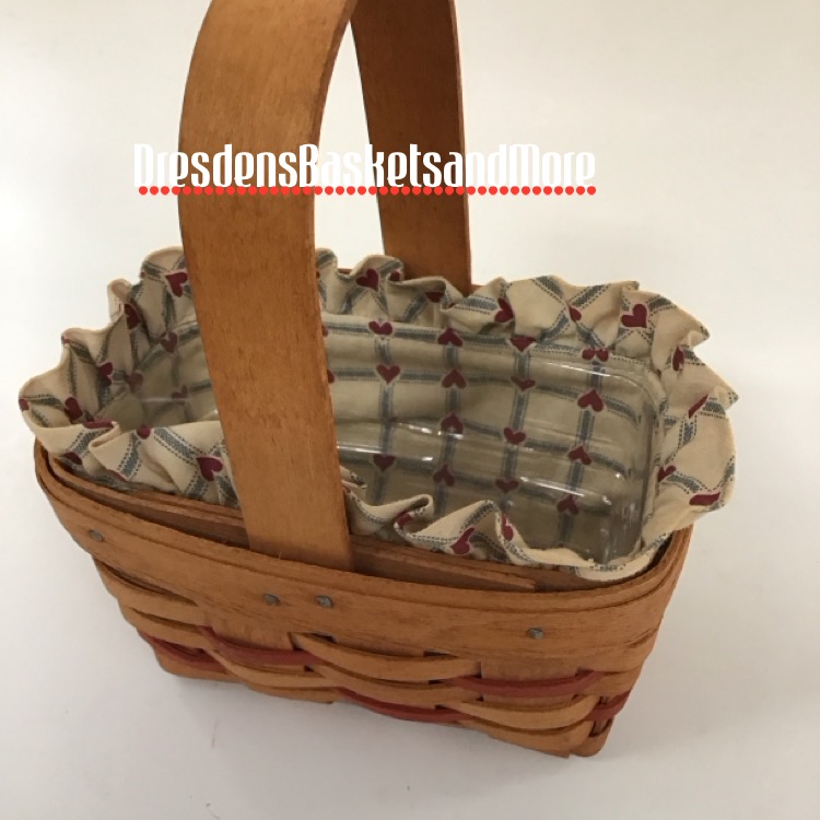 Longaberger 1990 Sweetheart Basket Combo*