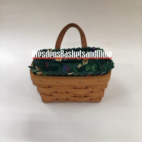 Longaberger 1990 Small Key Basket w/ Liner