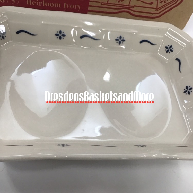 Longaberger Classic Blue Double Spoon Rest*