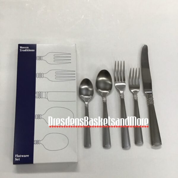 Longaberger Flatware 5 Piece Place Setting NEW