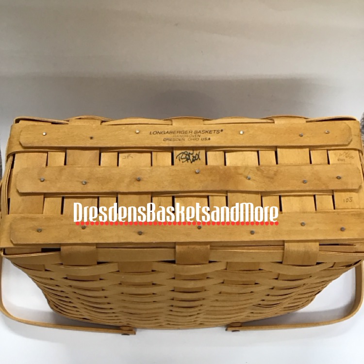 Longaberger 1998 Magazine Basket Combo