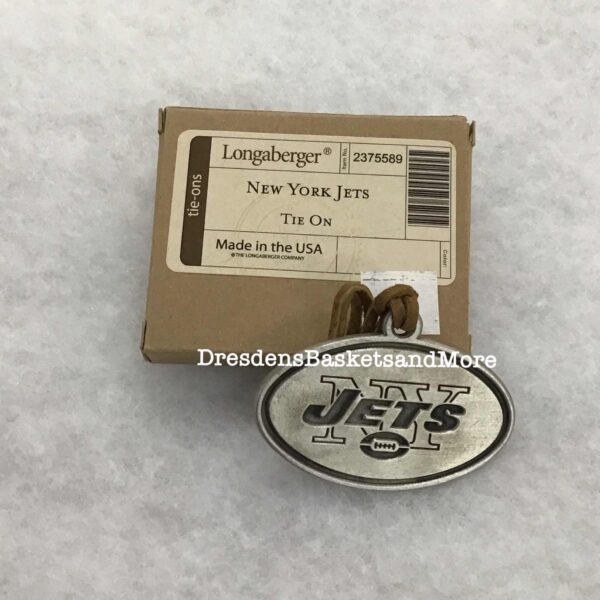 New York Jets NFL Longaberger Pewter Tie On