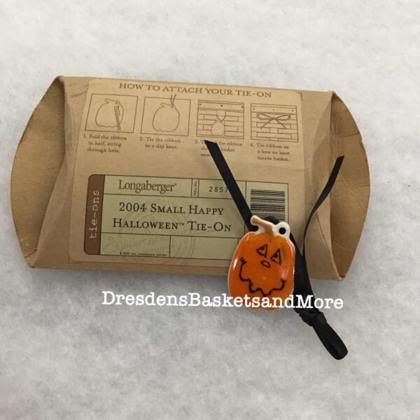 Happy Halloween Longaberger 2004 Small Tie On