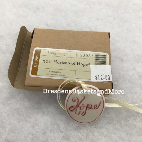 Horizon of Hope Longaberger 2011 Tie On