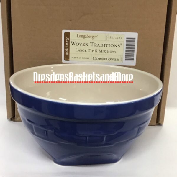Longaberger Cornflower Large Tip & Mix Bowl*