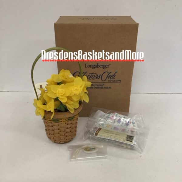 Longaberger 2011 Miniature Daffodil Basket Set NIB