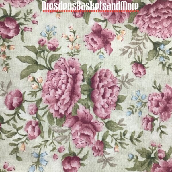 36" Square Fabric Longaberger Peony