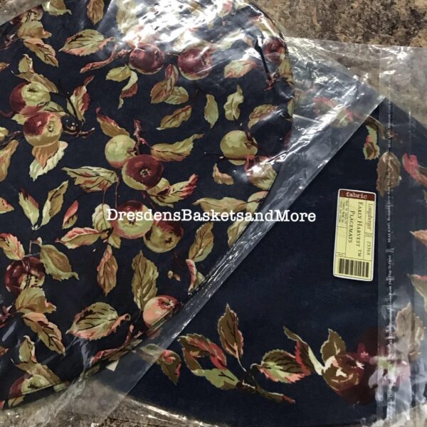 Early Harvest Longaberger Oval Placemats (2)