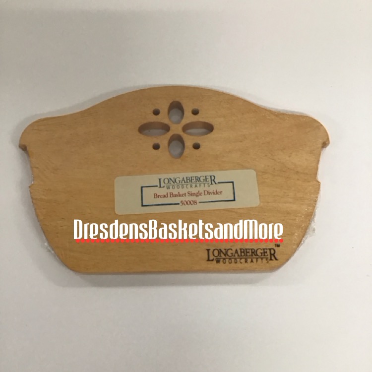 Longaberger Woodcrafts Classic Bread Basket Wood Divider NIP