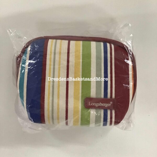 Sunny Day Stripe Longaberger Zippered Pouch