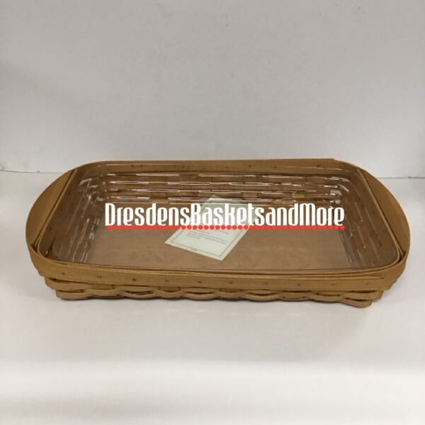 Longaberger 2002 Small Serving Tray Basket w/ Protector