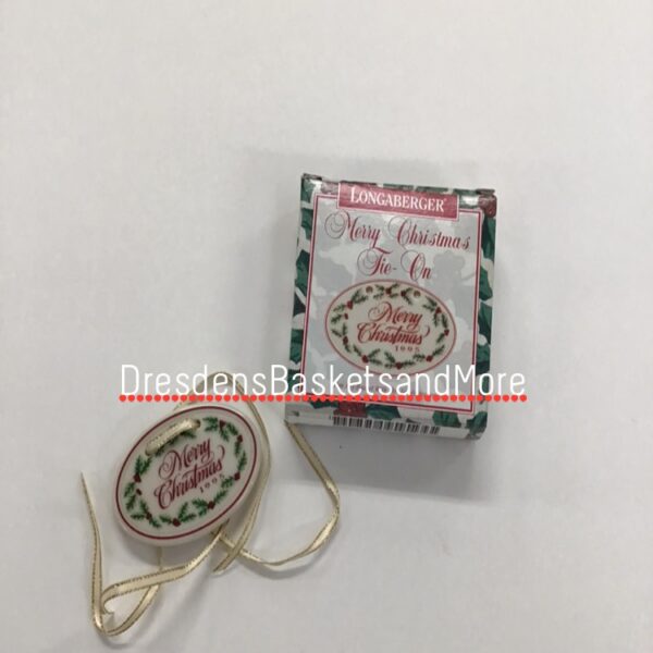 Longaberger Merry Christmas Tie-On