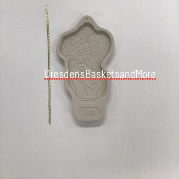 Longaberger Pottery 1996 Angel Series Cookie Mold