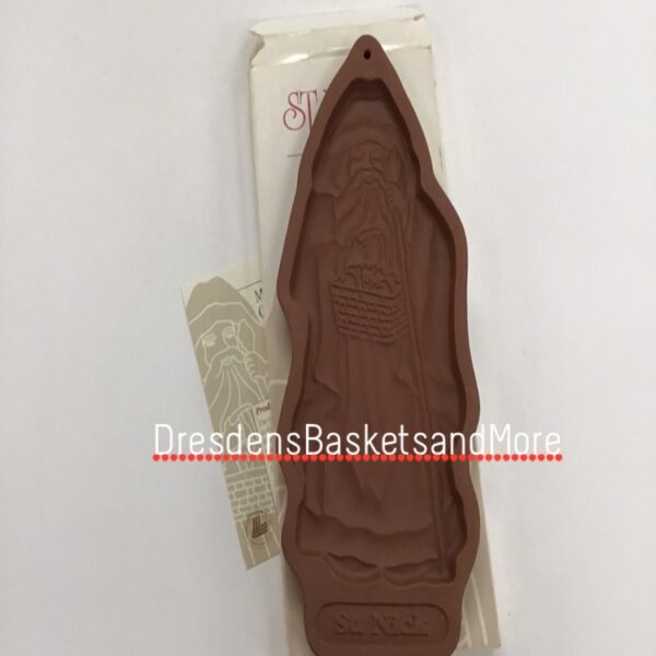 Longaberger Pottery St. Nick Cookie Mold 1993