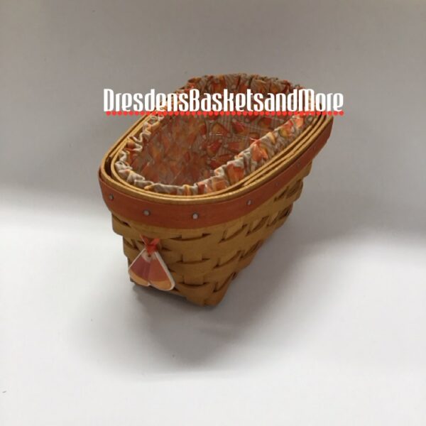 Candy Corn Longaberger 1999 Basket Combo w/ Tie On