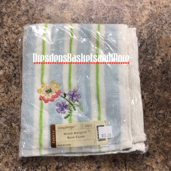 Wash Cloth Longaberger Mixed Bouquet