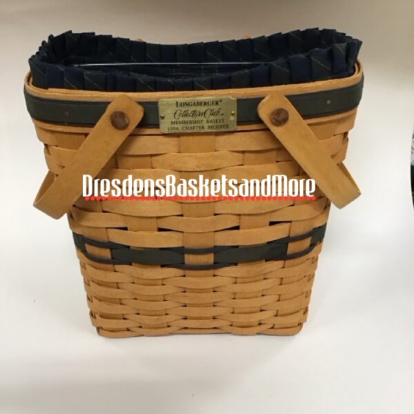 Longaberger 1996 Collectors Club Charter Membership Basket Combo