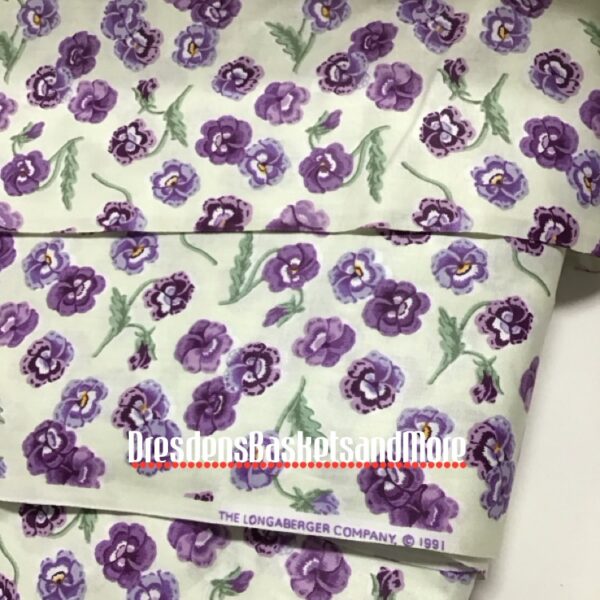 Pansy Longaberger Fabric 4 Yards