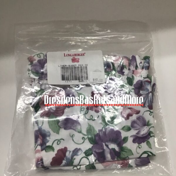 Sweet Pea Longaberger Liner OTE