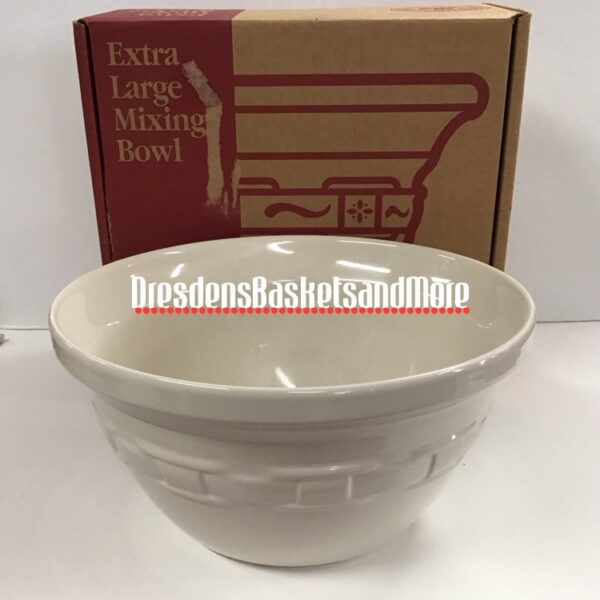 Longaberger Ivory Extra Large Mixing Bowl*