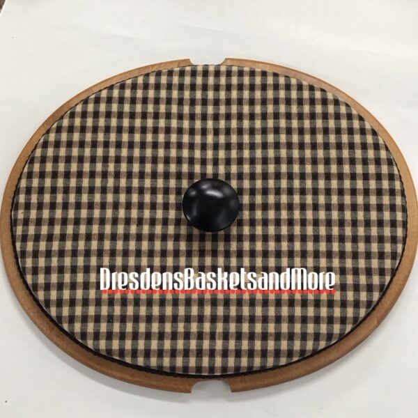 Oval Spring Khaki Check Fashion Lid