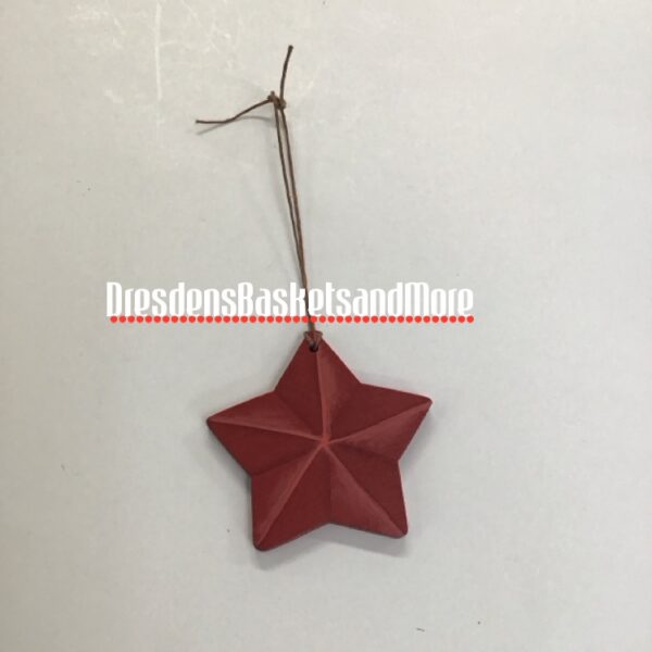 Red Star Hand Painted Tie -On