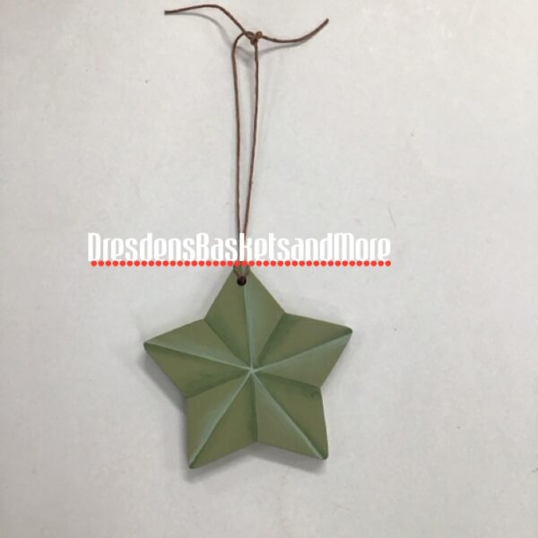 Green Star Hand Painted Tie -On