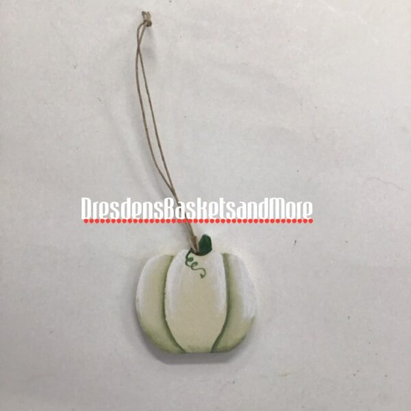 White Pumpkin Hand Painted Tie -On