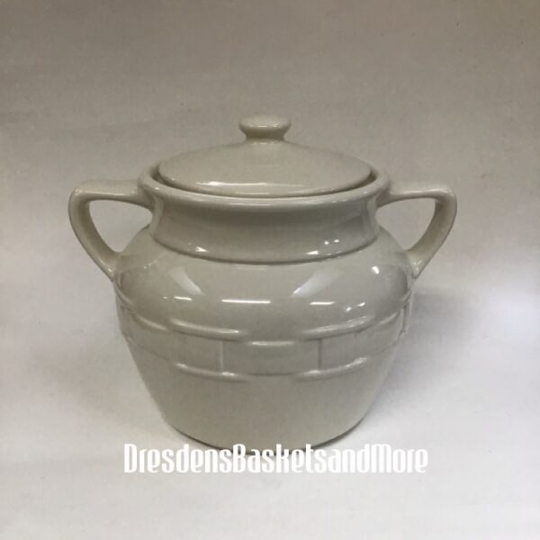 Longaberger Ivory Cookie Jar W/ Sealable Lid
