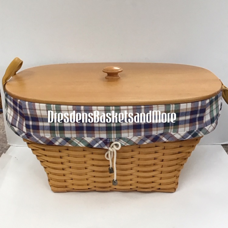 Longaberger 2000 Oval Laundry Combo w/ Woodcrafts Lid