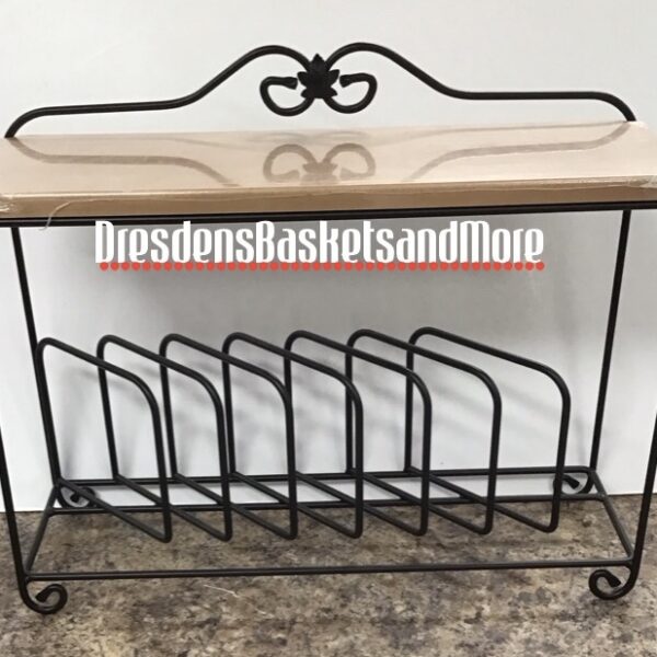 Longaberger WI Countertop Plate Rack w/ Shelf