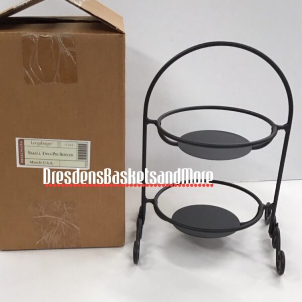Longaberger WI Small Two Pie Server NIB