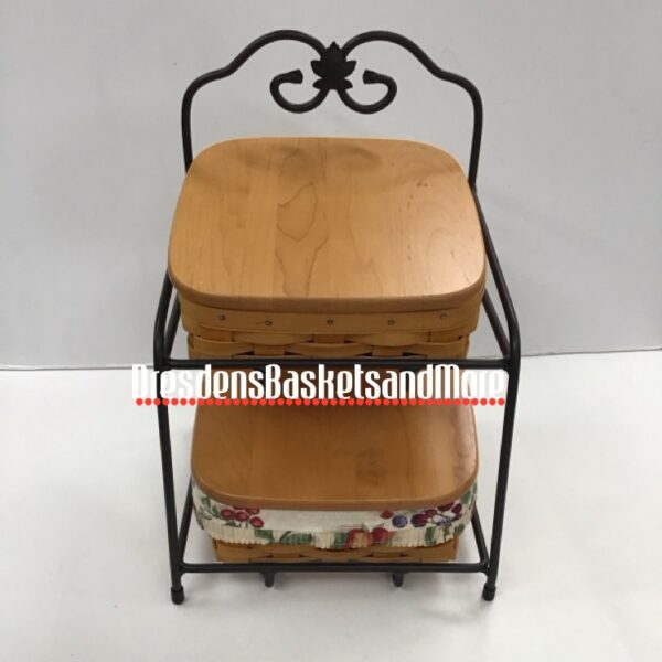 Longaberger Little Bin WI Organizer w/ Top & Bottom Baskets*