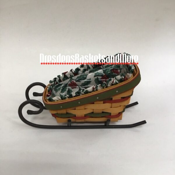 Longaberger 1999 Santa’s Little Helper Sleigh Set