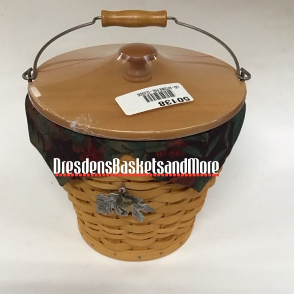 Longaberger 2002 Autumn Pail Basket Set